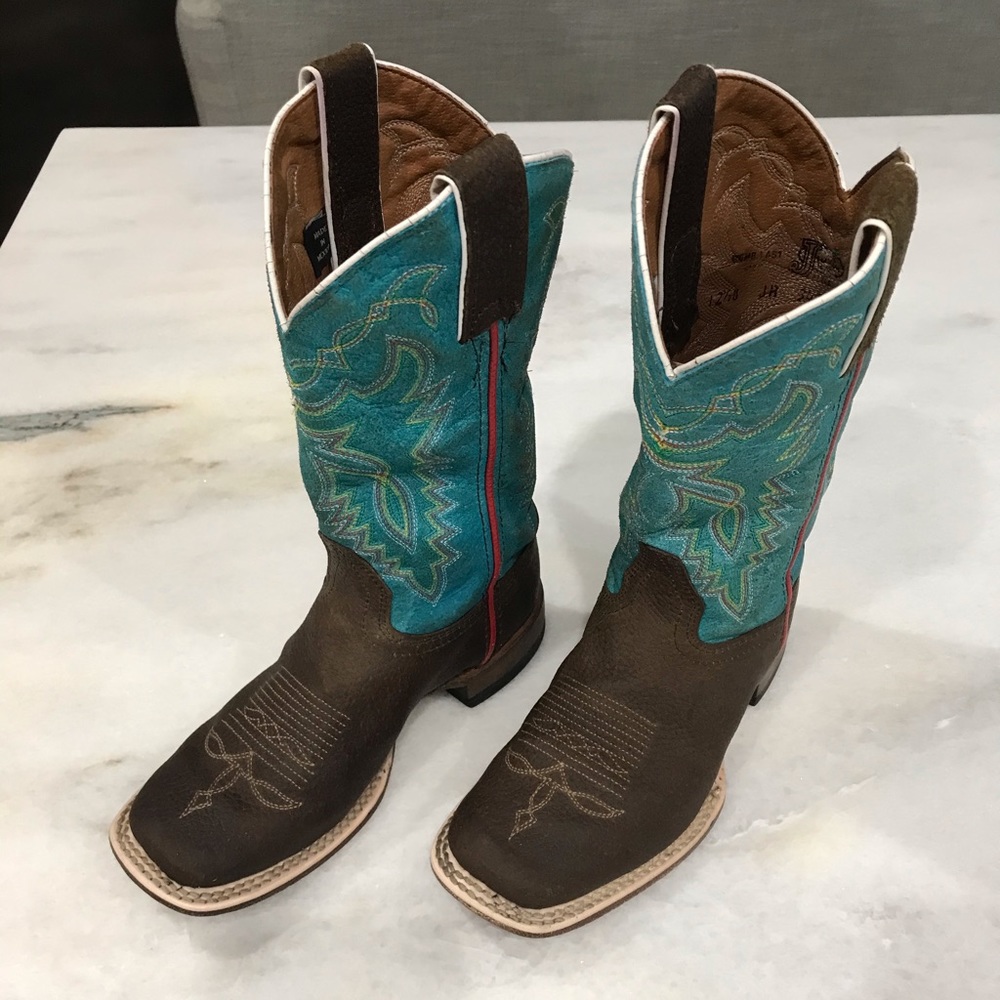 Justin Kids Chocolate Grizzly Bent Rail Boots